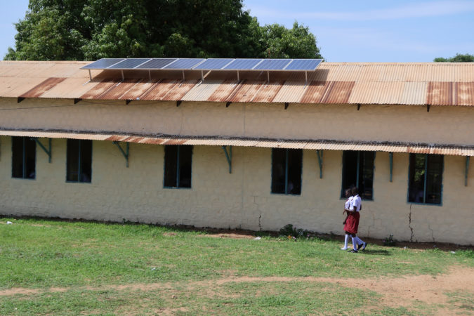 Juba Girls School solar panels.